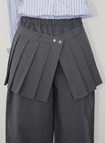 SNAP BUTTON PLEATS SK PT