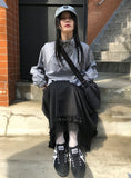 LACE FRILL LONG SK