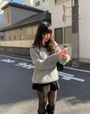 Cheat Loose Fit V-Neck Brush Knit