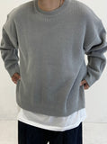 Round Slit Zipper Balloon Acrylic Knitwear
