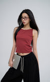 [U-BASIC] Pose Scene Ribbed Sleeveless