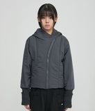 Hooded Asymmetrical Puffer Jacket