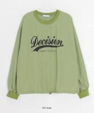 Galeb Nylon Lettering Round Sweatshirt