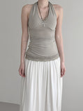Illif Ruffle Scarf Sleeveless