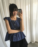 Siwa Dot Frill Blouse