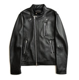 Lambskin Square Pocket Biker Jacket