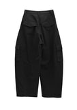Goel Frill Belt Curved Cotton Pants