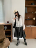 Kinnes Flare Banding Midi Skirt