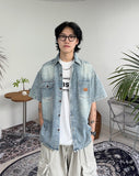 Kaiden Patch Denim Shirt