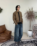 Mark Curved Dart Denim Pants