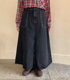 Nennuki Pocket Denim Long Skirt