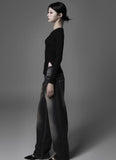 Flynn V-neck button knit