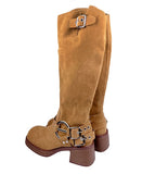 Roy Nubbuck Cow Long Boots