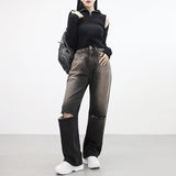 lupin wide denim pants