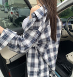 Color Matching Shirt High Quality Loose Fit Long Sleeve Shirt
