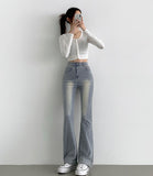 Straight Bootcut Span Denim Pants