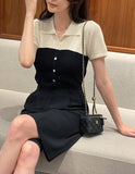 Angel Linen Pintuck Banding Half Slacks