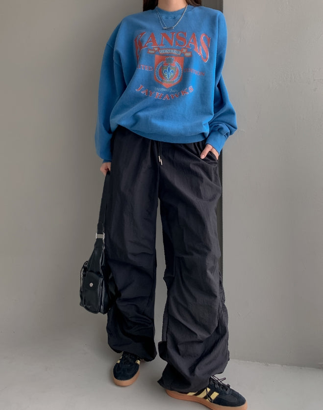 【U LAN】Lex Side Shirring Parachute Pants 0005_33518ce3-f981-4880-9404-