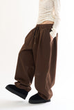 Mink pintuck balloon jogger sweatpants