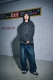 [2-WAY] Sleeve Star Pigment Hood Zip-Up