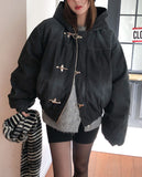 Cassis Toggle Washed Hooded Padding