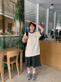 [unisex] Binnimo Pocket Ringer Over Short Sleeve Tee