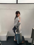 Copen cutting denim long skirt