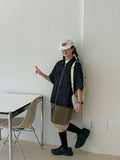 [unisex] Heco two-way pocket denim short sleeve zip-up