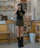 Hamil strap cargo skirt pants