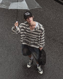 Shade Stripe Hood Zip-Up