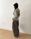Juri Cut Pintuck Balloon Cotton Long Pants
