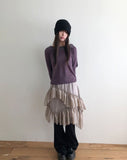 Beltic Dot Ribbon Off-Shoulder T-Shirt