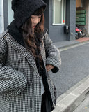[Plan] Poen Reversible Check Fleece Fluffy Padding