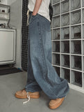 Rocky Big Wide Strap Balloon Denim
