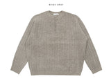 Levon Henley Neck Cable Knit