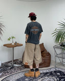 Weave Reverse Patch Bermuda Shorts