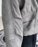 Deuce fleece corduroy hooded jacket
