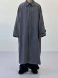 Urban oversize long balmacan coat