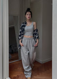 reverse pott track wide training pants