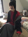 Behi Check Color Matching Hood Windbreaker