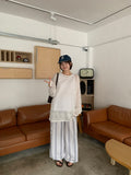 Hoch Summer Stripe Wrap Skirt Pants
