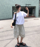 Witty Off-shoulder Short-sleeve Sweatshirt