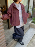 Tenden Stud Raw Denim Balloon Wide Pants