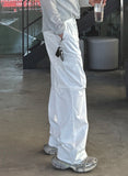 Banding Rustle Cargo Wide Pants