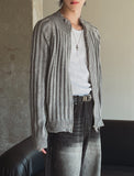 Todd Rib Knit Zip-up
