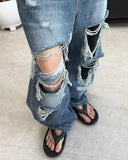 Rudd Distressed Washed Denim Pants