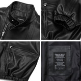 Fox Leather Overfit Pin Jacket