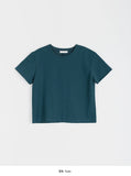 Chiben Back Slit Color Short Sleeve Tee
