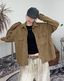 Modiel Suede Crop Shirt