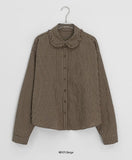Ryurri Check Frill Collar Blouse